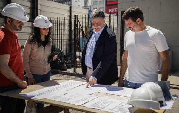 Continúan avanzando los trabajos para construir un mirador panorámico en la Ciudad